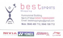 BEST SPORTS, SPORTS,  service in Thamarassery, Kozhikode